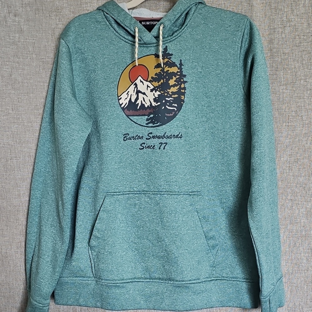 Burton Seafoam Green Graphic Crewneck Hoodie